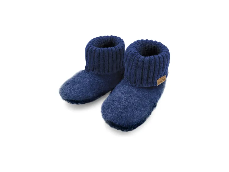 Maximo Hüttenschuhe indigomeliert Gr. 17/18, Blau, – Produktbild 1 von 2