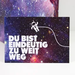 Bow & Hummingbird Bow & Hummingbird Postkarte "Zu weit weg" – Produktbild 1 von 1