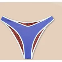Woodlike Woodlike Damen vegan Bikini Bottom Reversible Contour Cheeky Rose Brown / Lilac – Produktbild 1 von 1
