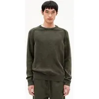 ARMEDANGELS ARMEDANGELS VAANJO GMT DYE Herren Pullover aus Bio-Baumwolle, Forest pine, – Produktbild 1 von 1