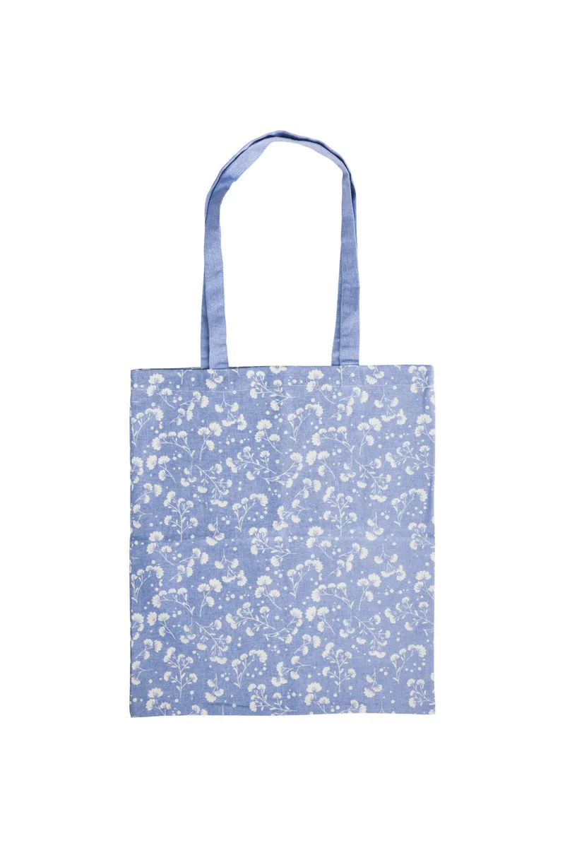 Tranquillo Stoffbeutel BLOSSOM CHARM - blau – Produktbild 1 von 2