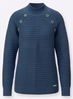 Witt Stehkragenpullover jeansblau – Produktbild 1 von 1