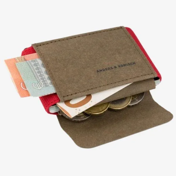 ANDERS & KOMISCH ANDERS & KOMISCH Kleiner Geldbeutel mit RFID & NFC Schutz – A&K MINI Bundle, Brown, – Produktbild 4 von 7