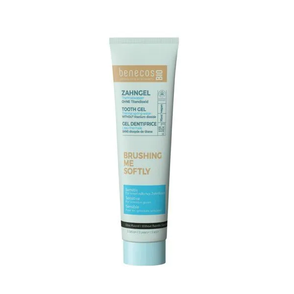 Benecos benecosBIO Zahngel Sensitiv - vegan - ohne Titandioxid - ohne Fluorid – Produktbild 1 von 1