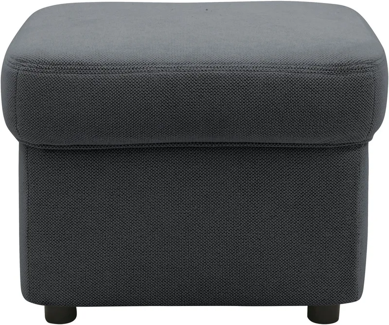 DOMO collection Hocker FLORES 60x60 cm, hochwertig, Grau, – Produktbild 1 von 5