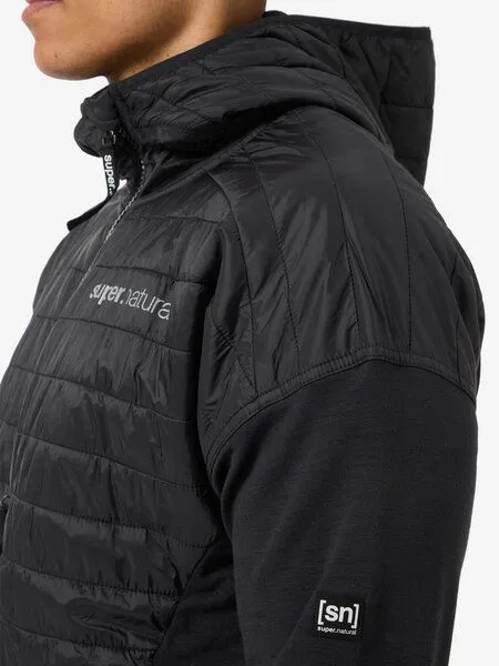 Super.Natural Super.Natural Sportjacke M Warm Up Aloof Jacket Merino Jacke mit Primaloft Bio Softshell, Jet black, – Produktbild 3 von 4