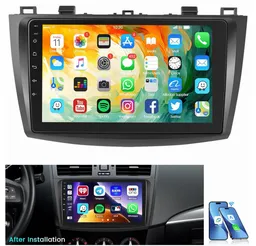 ESSGOO Für Mazda 3 2010-2013 Android 15 Carplay Autoradio Autoradio (RDS, Digitalradio (DAB), FM, Carplay Android Auto GPS Navi WIFI BT SWC) – Produktbild 1 von 1