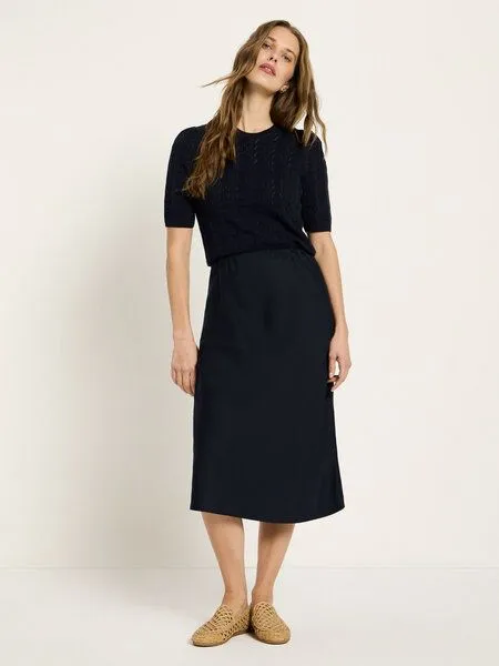 LANIUS LANIUS Midirock aus TENCEL, Midnight, – Produktbild 1 von 4