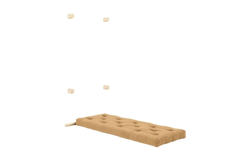 Karup Design Schlafsofa Hooked Sofa Bed / Sleeper Chair – Sitz- oder Schlafplatz, platzsparend, Futonmatratze inkl. Halterungsset aus FSC®-zertifiziertem Massivholz, Braun, – Produktbild 5 von 5