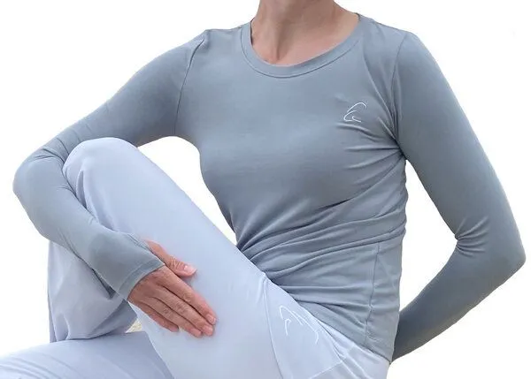 ESPARTO ESPARTO Shirt "Vicitra", Delfingrau, – Produktbild 2 von 4