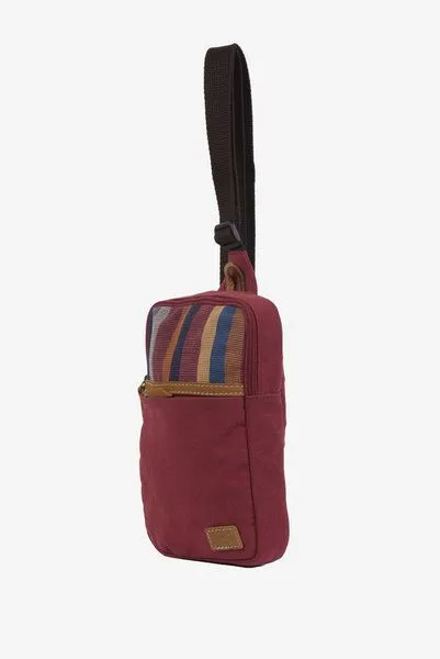 Dragolina Dragolina Crossbody Tablettasche Faun W. mit Webstoff der Pwo Karen, Terracotta (rot), – Produktbild 2 von 4