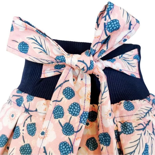 liebewicht liebewicht Rock Faltenrock rosa geblümt bio für Mädchen Gr.80-164, Rosa/blau, – Produktbild 7 von 7