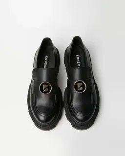 BOHEMA BOHEMA Damen vegan Loafer Blocky Schwarz – Produktbild 1 von 1
