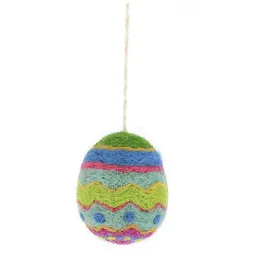 GLOBO Fair Trade GLOBO Fair Trade Osterei blau-grün-pink aus Filz – Produktbild 1 von 1
