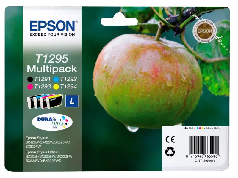 Epson Epson 4er Set Tintenpatronen T1295 schwarz, cyan, magenta, gelb – Produktbild 2 von 3