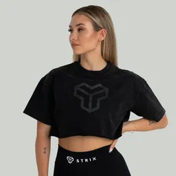GymBeam OG1 STRIX CropTop für Frauen in Washed Black S – Produktbild 1 von 1