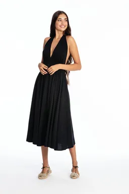 RAVENS VIEW IBIZA RAVENS VIEW IBIZA Damen vegan Kleid Marilyn Schwarz – Produktbild 1 von 1