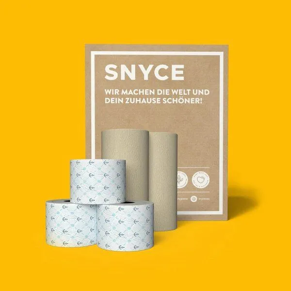 SNYCE SNYCE Spar-Set Toilettenpapier und Küchenrollen - 100% Recycling, Happy sailor, – Produktbild 1 von 3