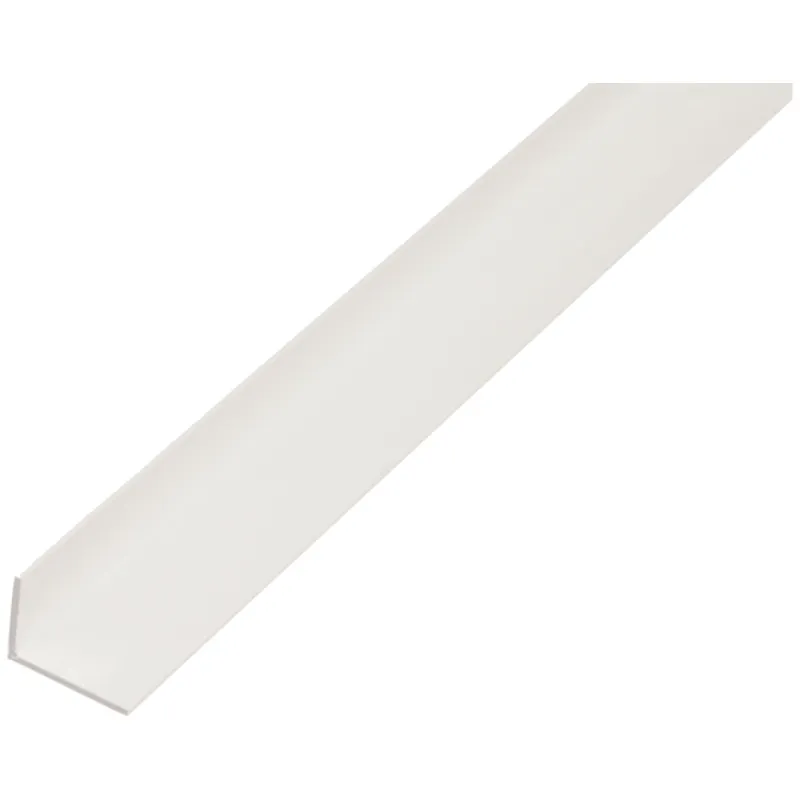 Alberts ALBERTS Winkelprofil, ungleichsch., PVC weiß, LxBxHxS 1000 x 20 x 10 x 1,5 mm – Produktbild 1 von 1