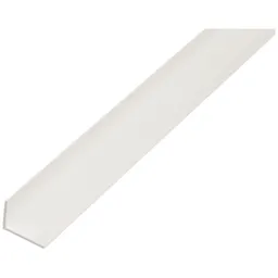 Alberts ALBERTS Winkelprofil, ungleichsch., PVC weiß, LxBxHxS 1000 x 25 x 20 x 2 mm – Produktbild 1 von 1