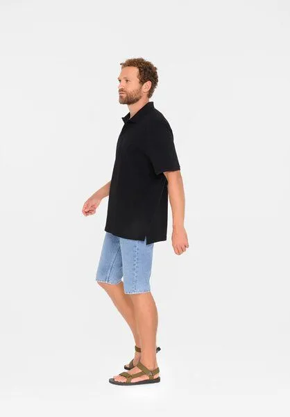 THOKKTHOKK ThokkThokk Herren Polo Shirt aus Biobaumwoll-Piqué, Black (schwarz), – Produktbild 2 von 7