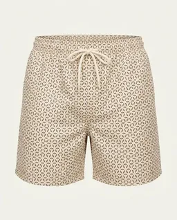 saved lab SL-205 Swimshort Monogramm Ecru – Produktbild 1 von 1