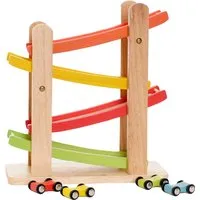 EverEarth EverEarth Autorennbahn aus Holz 28 x 25 x 10 cm, Natur, mehrfarbig, – Produktbild 1 von 1