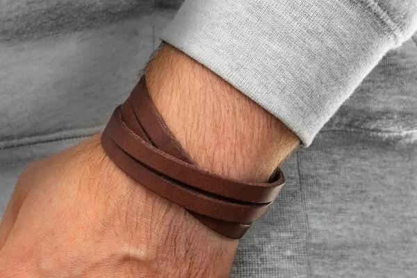 Simaru Simaru Lederarmband Herren - Pflanzliche Gerbung - Made in Germany, Braun, – Produktbild 2 von 4