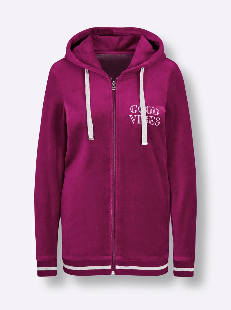feel good Nickijacke, Malve, – Produktbild 1 von 2