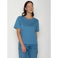 GreenBomb GREENBOMB Basic Nova - Kastiges T-Shirt aus Bio-Baumwolle / GOTS / Fair & Vegan, Blau (tide stripes), – Produktbild 1 von 1
