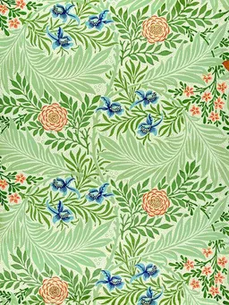 Photocircle Photocircle Poster / Leinwandbild - William Morris: Ritterspornmuster – Produktbild 1 von 1