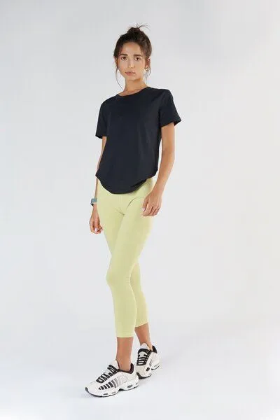 True North True North Damen Kurzarmshirt aus Bio-Baumwolle & Tencel Modal T1100, Schwarz, – Produktbild 2 von 2