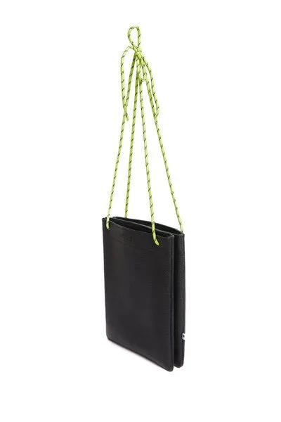 ELEKTROPULLI ELEKTROPULLI Handtasche TEA aus Leder mit neon Band, Black, – Produktbild 2 von 2