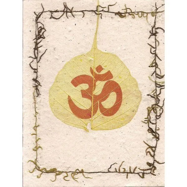 Just Be Just Be Briefkarte Bodhiblatt, Gelb, – Produktbild 1 von 3