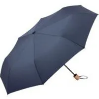 FARE FARE Mini-Taschenschirm Sicherheitsschieber Gerader Griff mit Einkaufstasche, Navy blau, – Produktbild 1 von 1