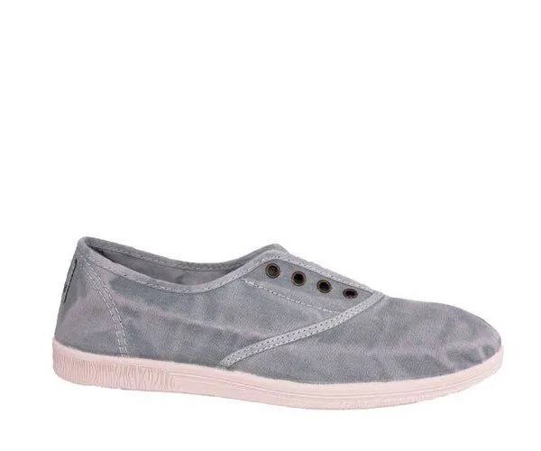 Natural World Natural World Vegan Damen Sneaker washed - Old Arum, Blau (aqua), – Produktbild 2 von 4
