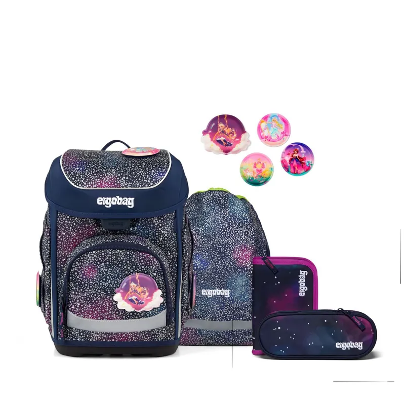 Ergobag Ergobag cubo SUPER REFLEX Edition Schulranzen, 5-teiliges Set, Bärlaxy – Produktbild 1 von 1