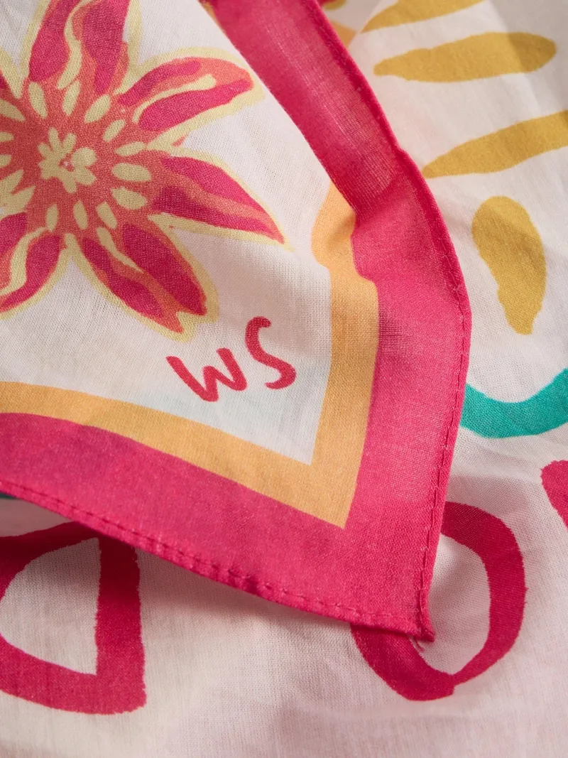 White Stuff Bedrucktes Halstuch Ellie - Einheitsgröße, Grün multi, – Produktbild 2 von 3