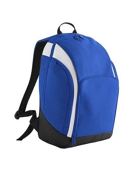 BagBase BagBase Rucksack Teamwear Internes Laptop Fach Organizer Fach Recyceltes Polyester, Royal/weiss, – Produktbild 2 von 4