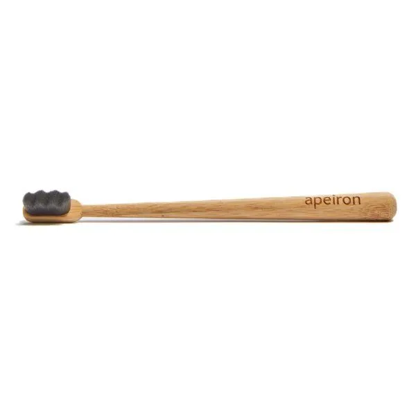 Apeiron Apeiron FINIDENT Bambus-Zahnbürste, schwarz, ultra feine Borsten – Produktbild 1 von 5