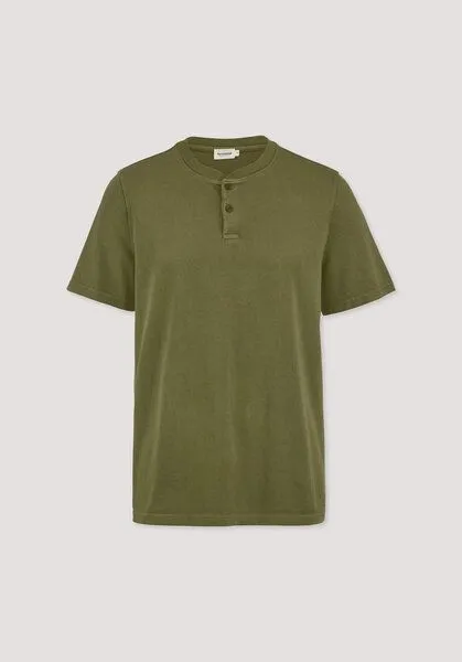hessnatur hessnatur Heavy Jersey Henley Shirt Relaxed aus reiner Bio-Baumwolle, Seetang, – Produktbild 4 von 4
