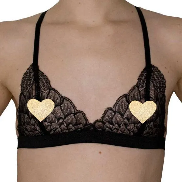Golden Circle Clothing Golden Circle Clothing Spitzen-BH mit Biogummi, Schwarz, – Produktbild 2 von 4