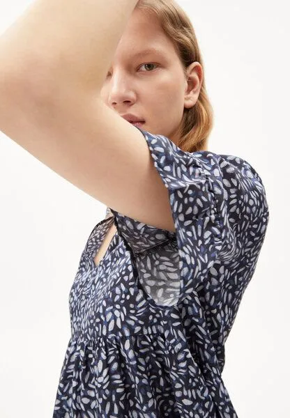 ARMEDANGELS ARMEDANGELS AAINO WATER DOTS - Damen Webkleid mit 100% carbon-zero TENCEL Faseranteil, Night sky, – Produktbild 3 von 4