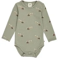 müsli müsli Langarmbody, Shadow/ deep green/ balsam cream, – Produktbild 1 von 1