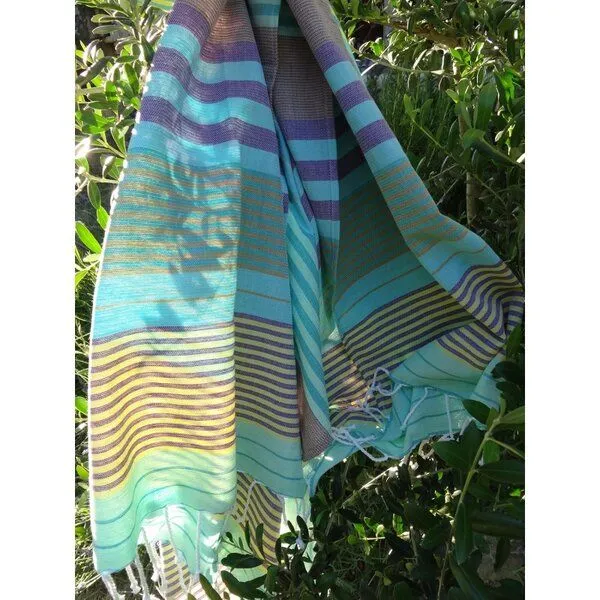 Karawan authentic Karawan authentic Fouta Hammamtuch aus Biobaumwolle SUD Kollektion, Sunny lime, – Produktbild 2 von 4