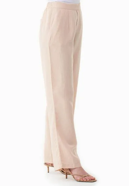 ORGANICATION ORGANICATION Hose aus TENCEL Lyocell und Leinen, Beige(soft beige), – Produktbild 3 von 4