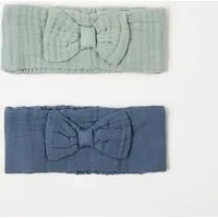 OrganicEra Musselin-Stirnband - 2 Stück, 'OrganicEra' aus Bio-Musselin – Produktbild 1 von 1