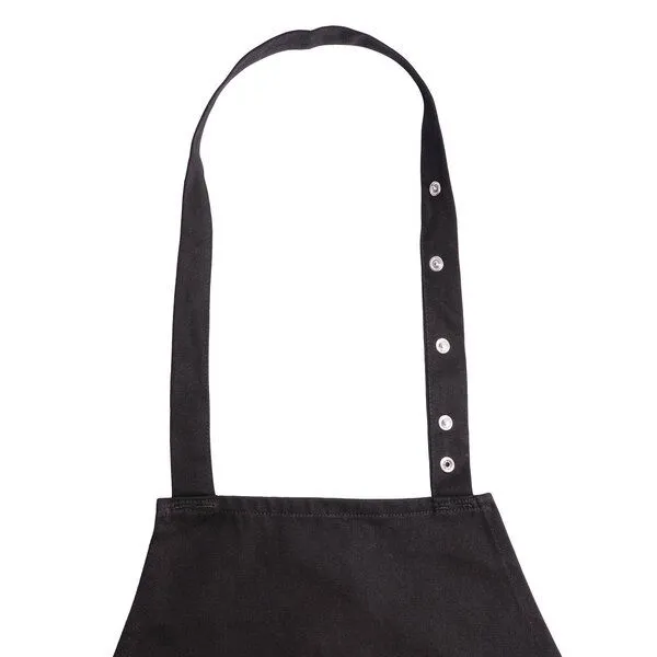 HANDGEDRUCKT HANDGEDRUCKT "Artischocke" Latzschürze, Schwarz, – Produktbild 2 von 3