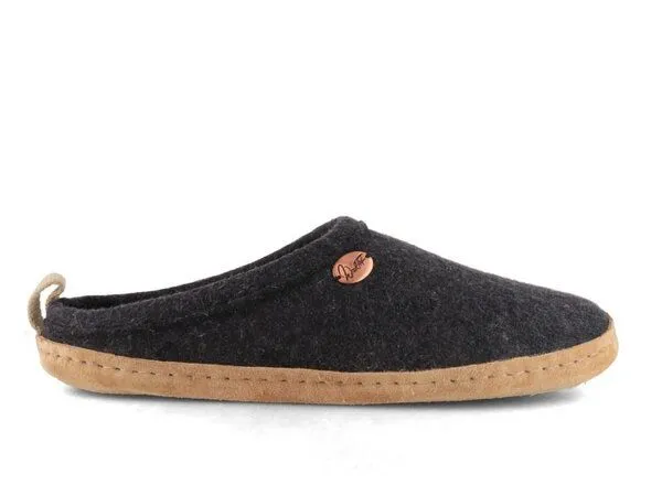 WoolFit WoolFit Tundra - Hausschuhe für Damen und Herren, Dunkel grau, – Produktbild 3 von 4