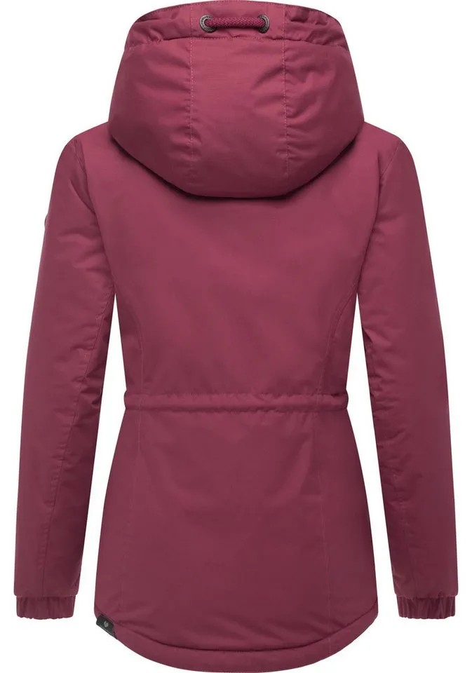ragwear ragwear Winterjacke Dankka Warm Wasserdichte weiche Damen Jacke für den Winter, Rot, – Produktbild 4 von 4